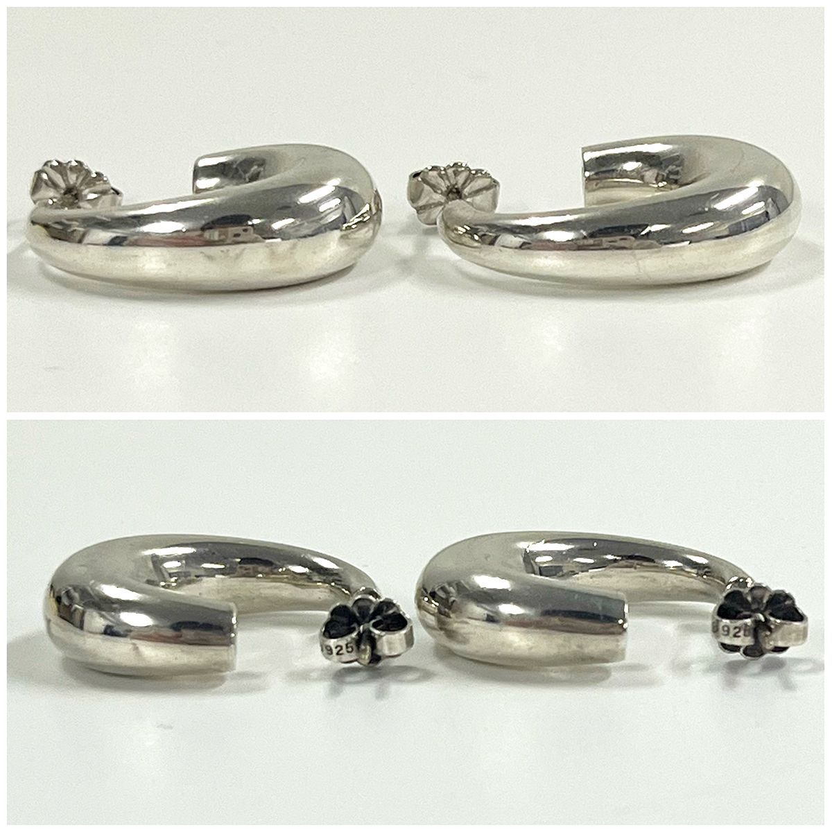 TIFFANY&Co. ティファニー ハーフフープ ピアス シルバー 925 - メルカリ