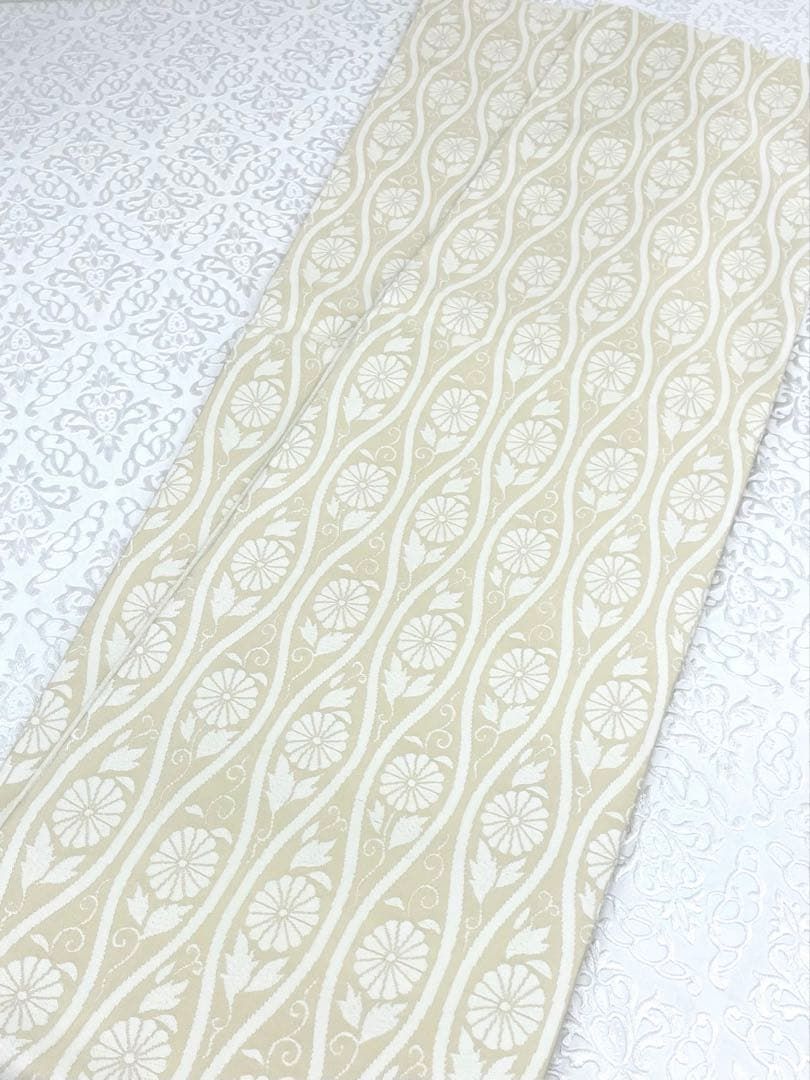 若松華謡 西陣織 全通 袋帯 未使用品 立涌文 正絹 若松華謡 西陣織 全通 袋帯 未使用品 立涌文 正絹 H732 - メルカリ