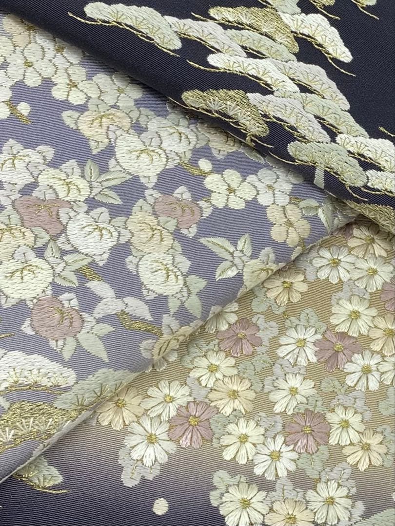 蘇州刺繍 総刺繍 訪問着 ぼかし染 金糸 正絹 パールトーン加工済 蘇州刺繍 総刺繍 訪問着 ぼかし染 金糸 正絹 パールトーン加工済 K592