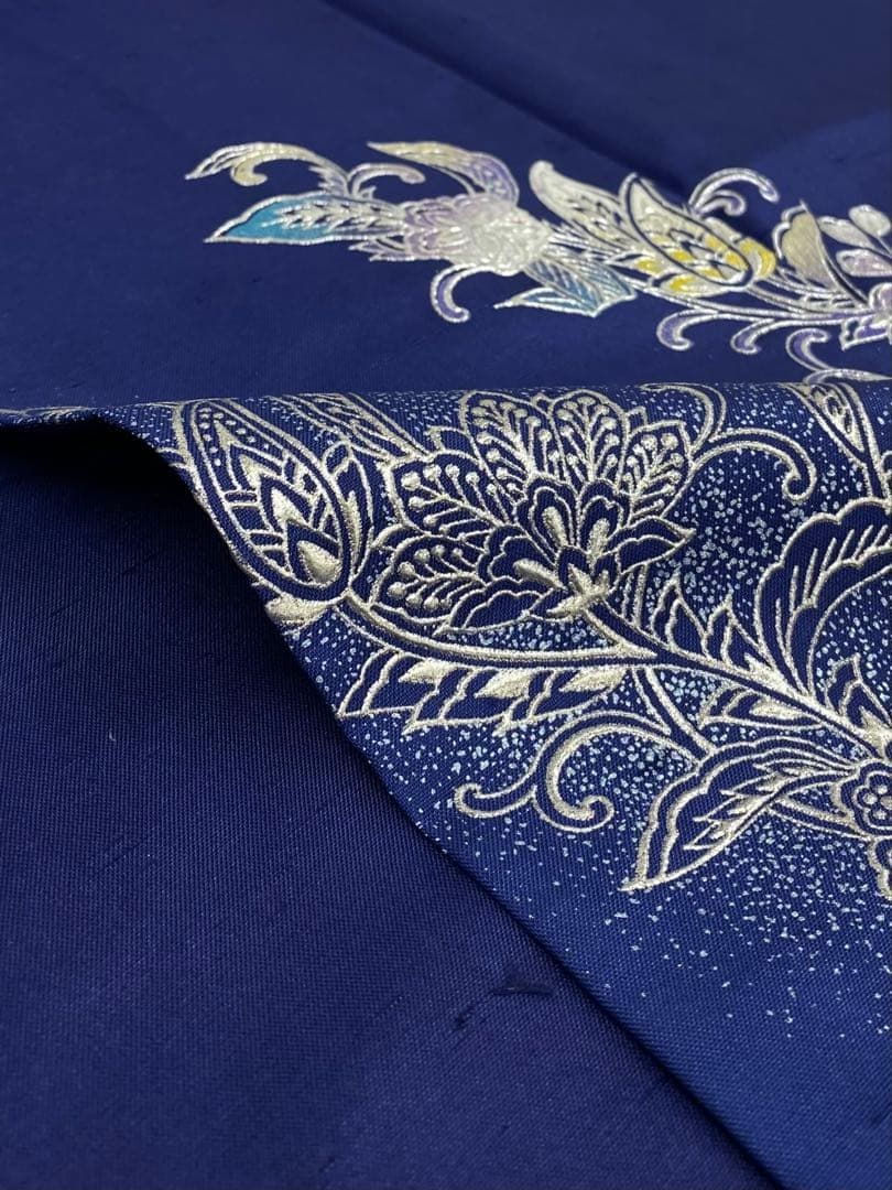 牛首紬 金彩友禅 和田光正 訪問着 落款入 白山工房 京の名工 正絹