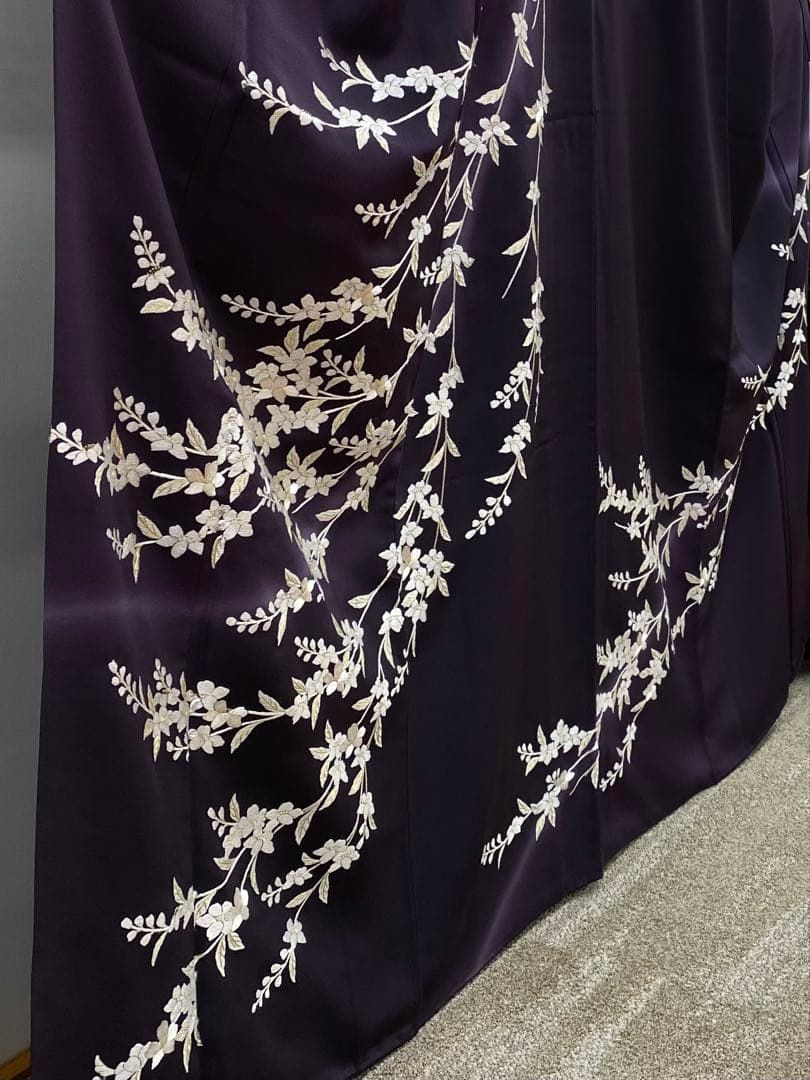 総刺繍 手刺繍 訪問着 花文様 金糸 正絹 ガード加工済 総刺繍 手刺繍 訪問着 花文様 金糸 正絹 ガード加工済 K573 - メルカリ