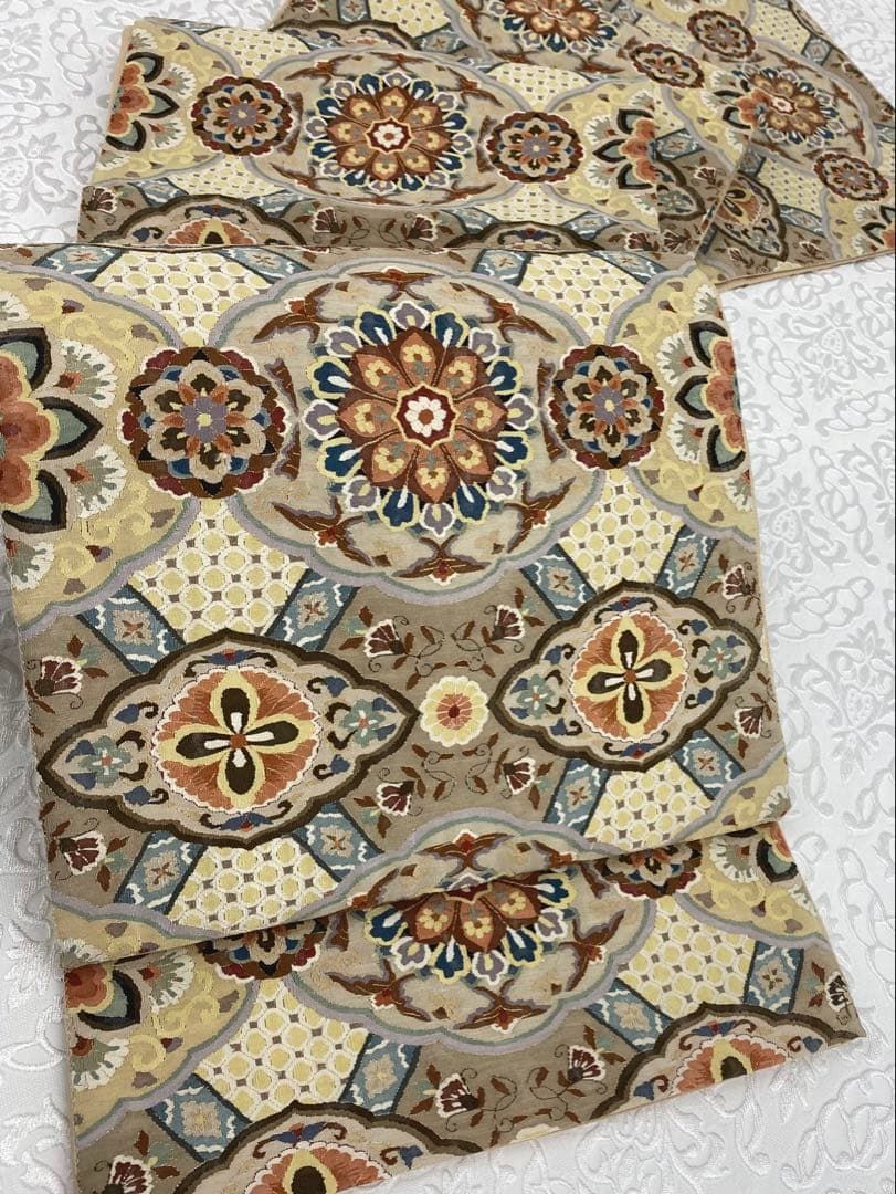 特選 明綴れ 手織 全通袋帯 豪華 華紋 金糸 未使用品 正絹 特選 明綴れ 手織 全通袋帯 豪華 華紋 金糸 正絹 K561 - メルカリ