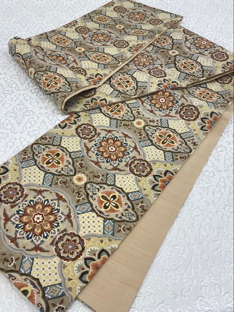 特選 明綴れ 手織 全通袋帯 豪華 華紋 金糸 正絹 K561 - メルカリ