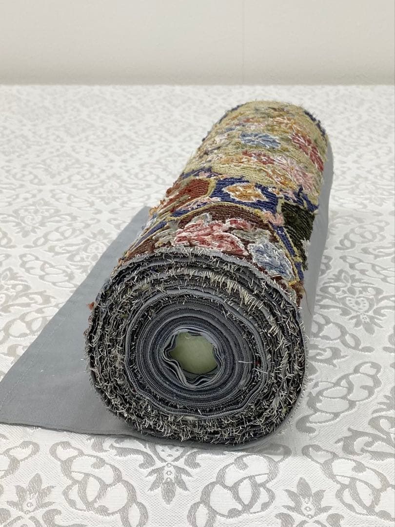 二百万粒 極上 総相良刺繍 袋帯 反物 蜀江文 金糸 正絹 帯裏付き 六通