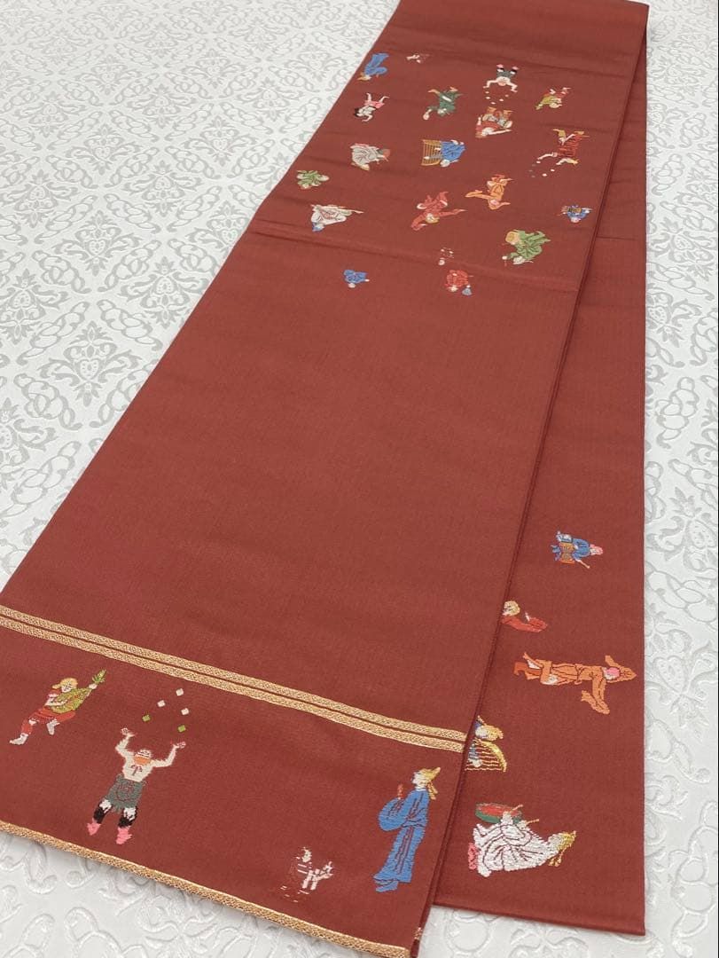 龍村平蔵製 弾弓胡舞文 本袋帯 髙島屋扱い 金糸 銀糸 正絹 K544 - メルカリ