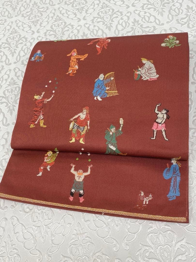 龍村平蔵製 弾弓胡舞文 本袋帯 髙島屋扱い 金糸 銀糸 正絹 K544 - メルカリ