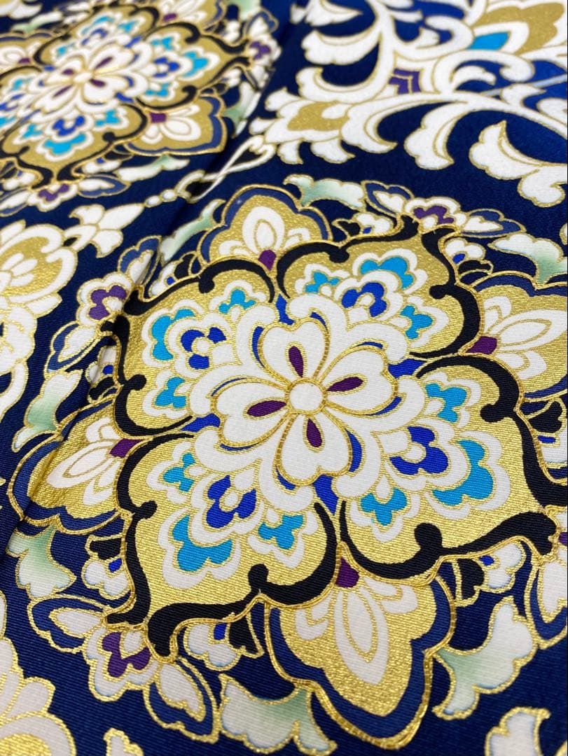 吉澤の友禅 十日町 訪問着 金駒 金彩 華紋 正絹 躾糸付き K535 - メルカリ