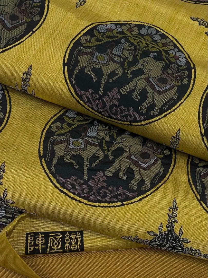 洒落袋帯 馬象文