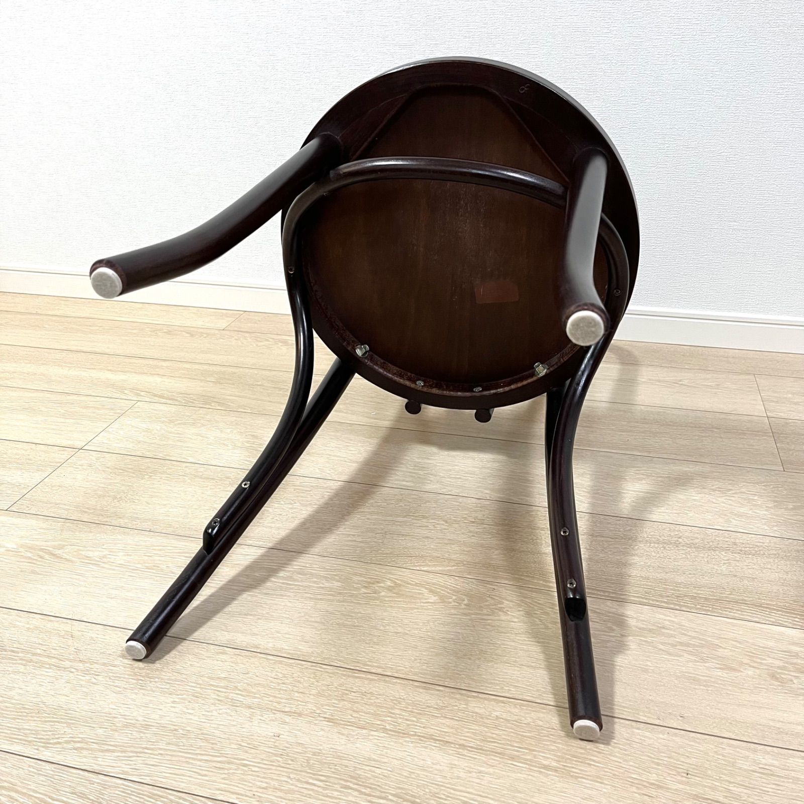 た58【秋田木工 No.202系 無垢曲木チェア】ベントウッドチェア ブナ材