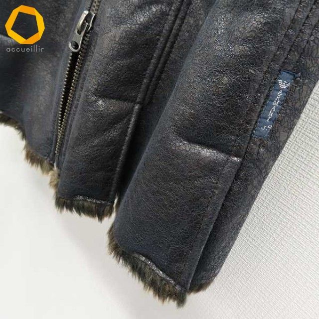アルマーニジーンズ Armani Jeans フェイクレザー ライダース