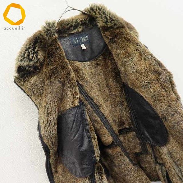 アルマーニジーンズ Armani Jeans フェイクレザー ライダース