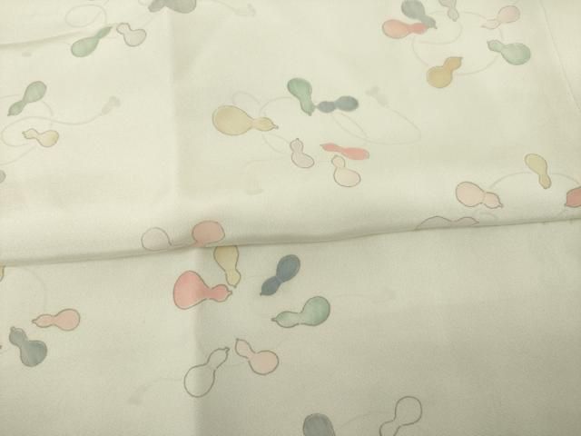 平和屋着物●長襦袢　無双仕立て　瓢箪　銀座越後屋扱い　正絹　逸品　未使用　AABC4144ck 平和屋着物○長襦袢 無双仕立て 瓢箪 銀座越後屋扱い 正絹 逸品 未使用