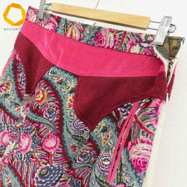 ケンゾー KENZO フランス製 スカート ロング 総柄 花柄 a969987