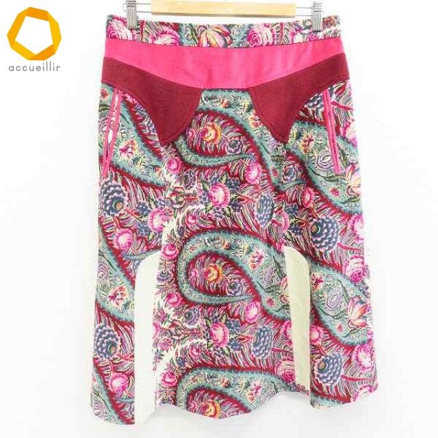 ケンゾー KENZO フランス製 スカート ロング 総柄 花柄 a969987