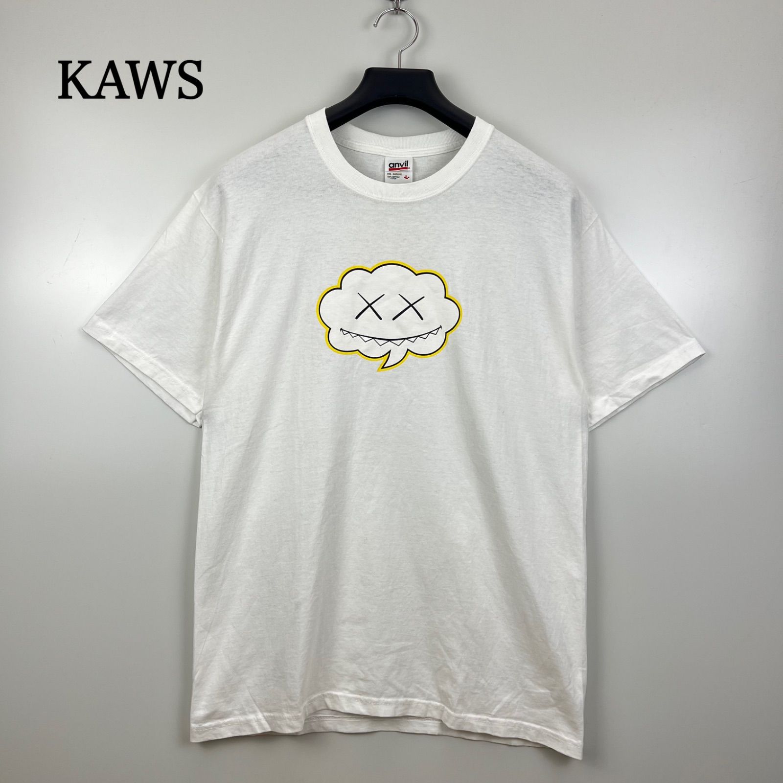 KAWS HECTIC FOSSIL 00s archive price print Tee Anvil L カウズ へ