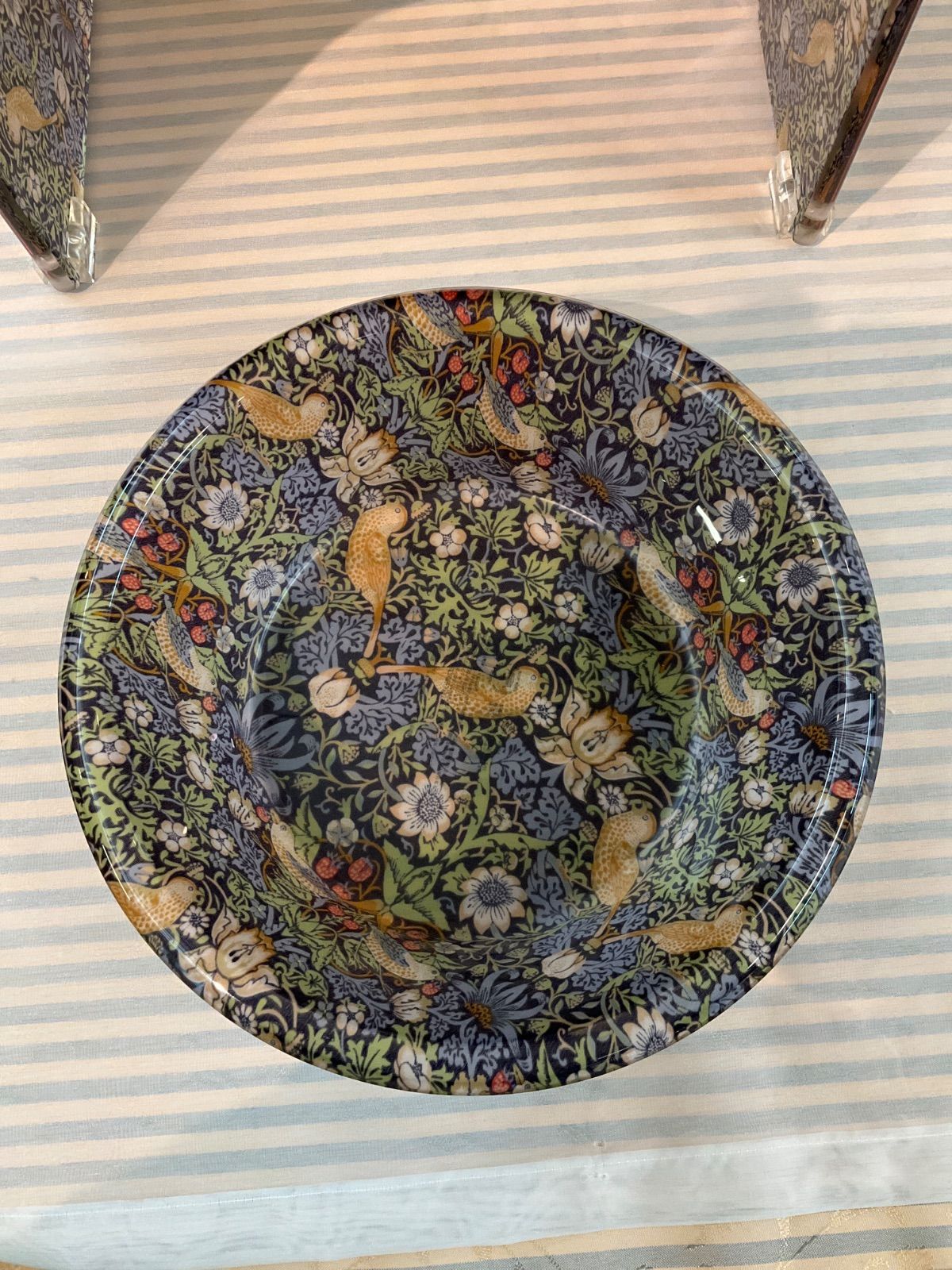 風呂椅子 洗面器セット ウイリアムモリス いちご泥棒