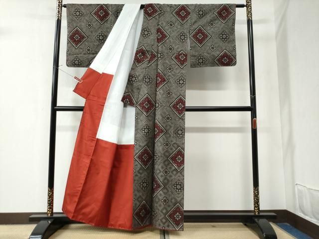 平和屋着物○本場大島紬 龍郷絣 正絹 逸品 未使用 CAAZ2978yc 【公式通販】