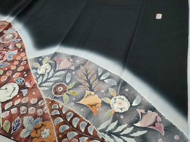 平和屋着物○越後十日町の一流染匠 桐屋・翠山工房 黒