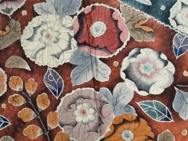 平和屋着物●越後十日町の一流染匠　桐屋・翠山工房　黒留袖　辻が花　暈し染め　正絹　逸品　CAAZ2994yc 平和屋着物○越後十日町の一流染匠 桐屋・翠山工房 黒留袖 辻が花 暈し