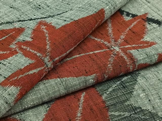 平和屋着物○男性 紬 アンサンブル 色無地 藍色 正絹 逸品 CAAY9559th  