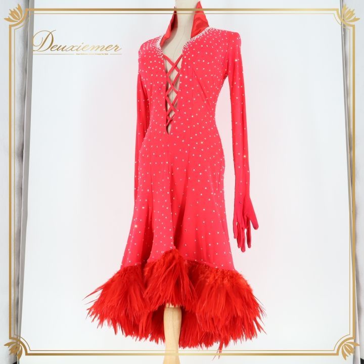 社交ダンス 衣装 ラテン ドレス ワンピース ラテンドレス ヤナギダ