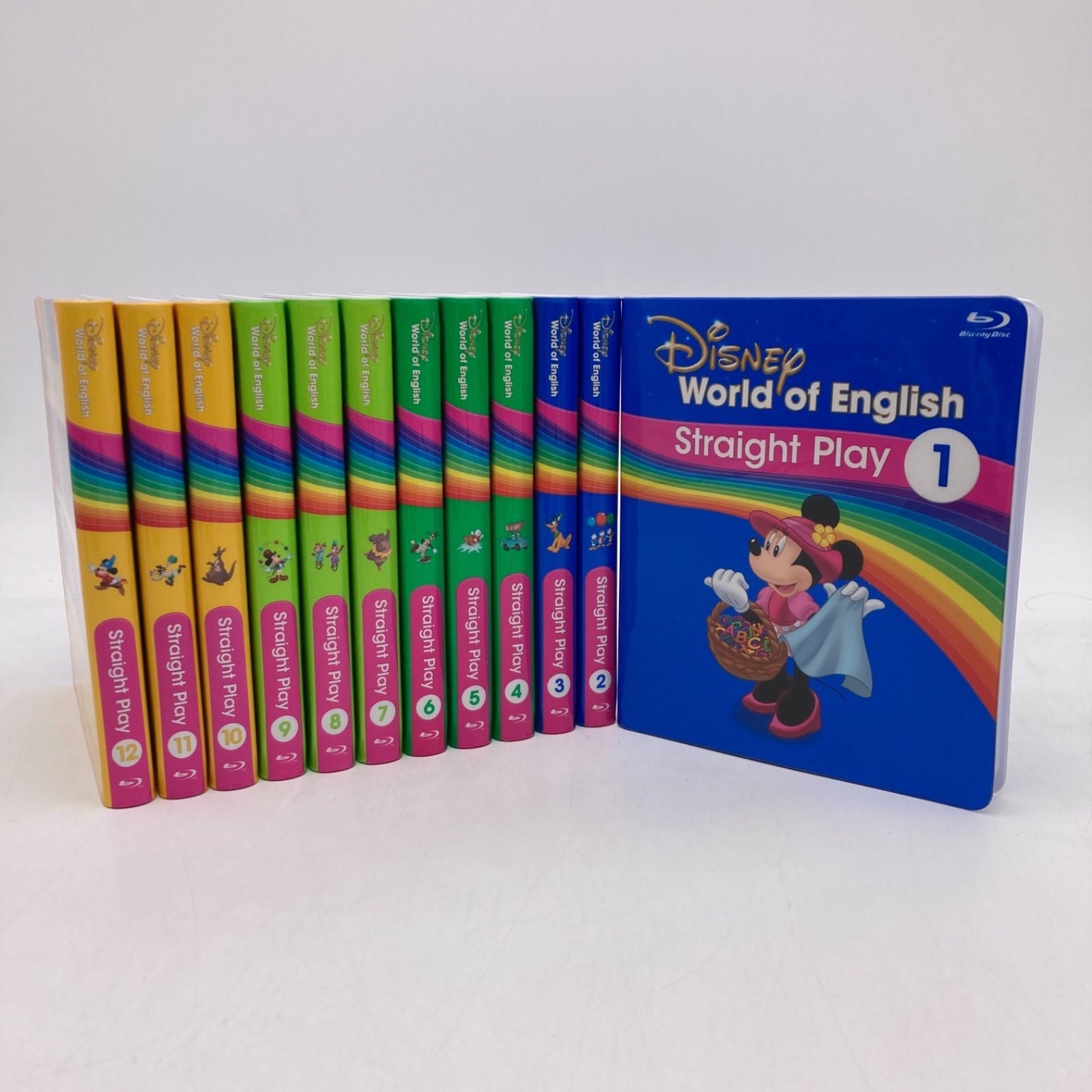 最新版　ディズニー英語システム　DWE　ストレートプレイBlu-ray全12枚 美品 ディズニー英語システム DWE 最新版ストレート・プレイ 全12枚