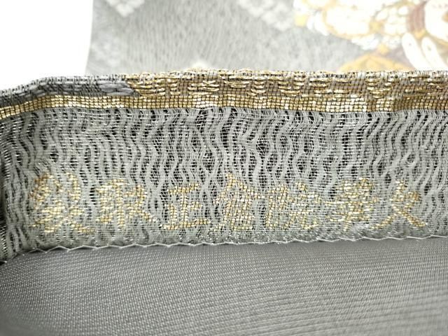 平和屋着物○六通柄袋帯 裂取正倉院華文 金銀糸 正絹 逸品 CAAZ4203hy
