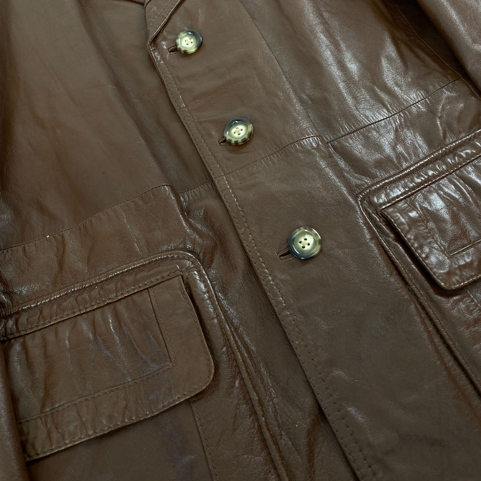 BARACUTA レザージャケット カーコート 希少 ブラウン ヴィンテージ