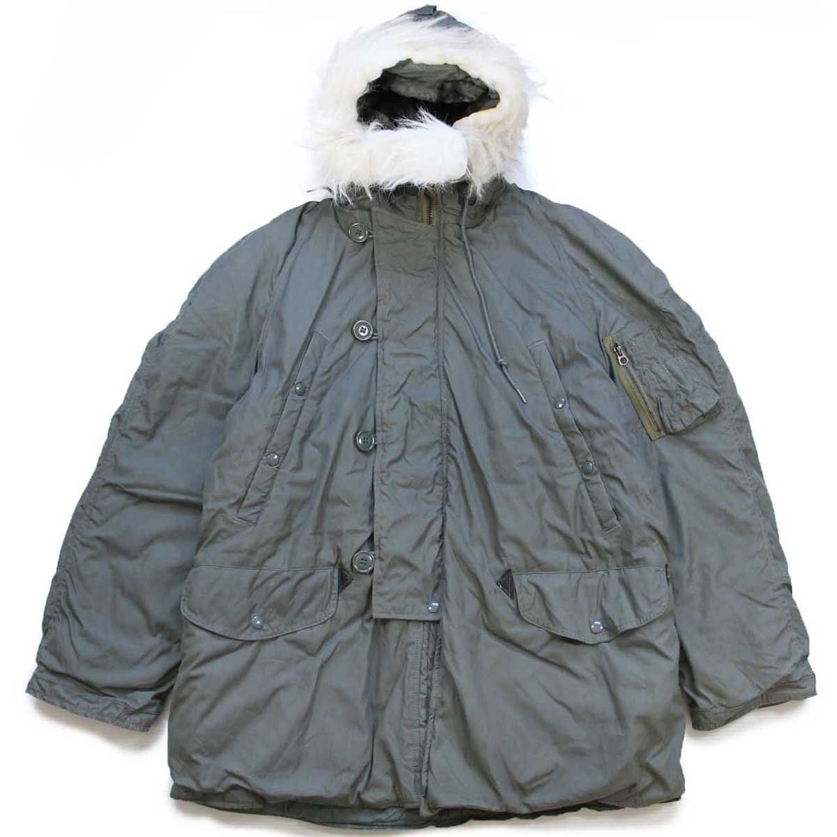 70s 米軍 USAF N-3B ステンシル フライトジャケット セージグリーン M