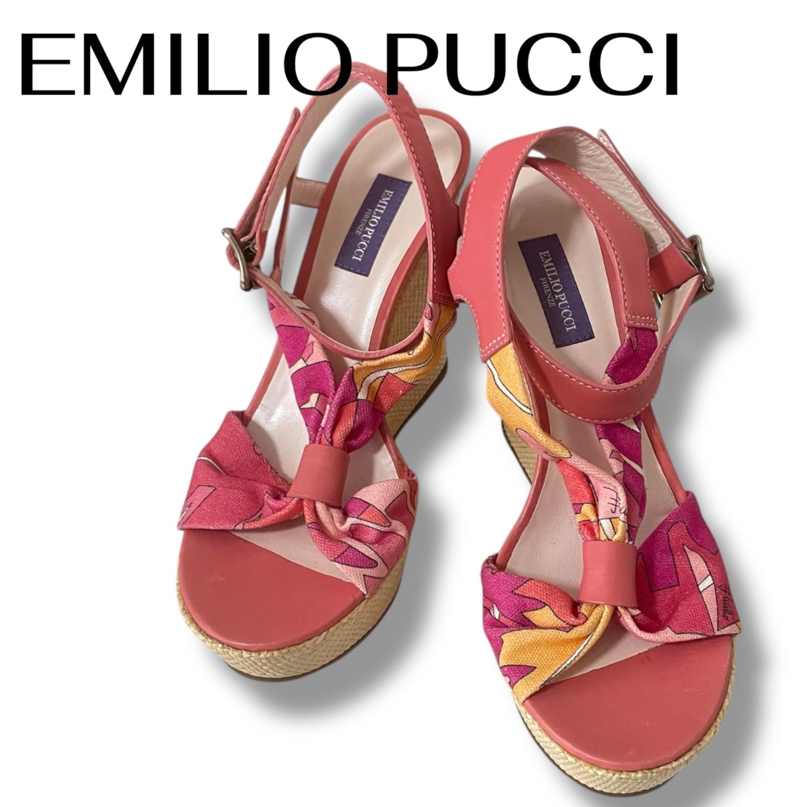 EMILIO PUCCI エミリオプッチ ウエッジサンダル 厚底 プラットフォーム