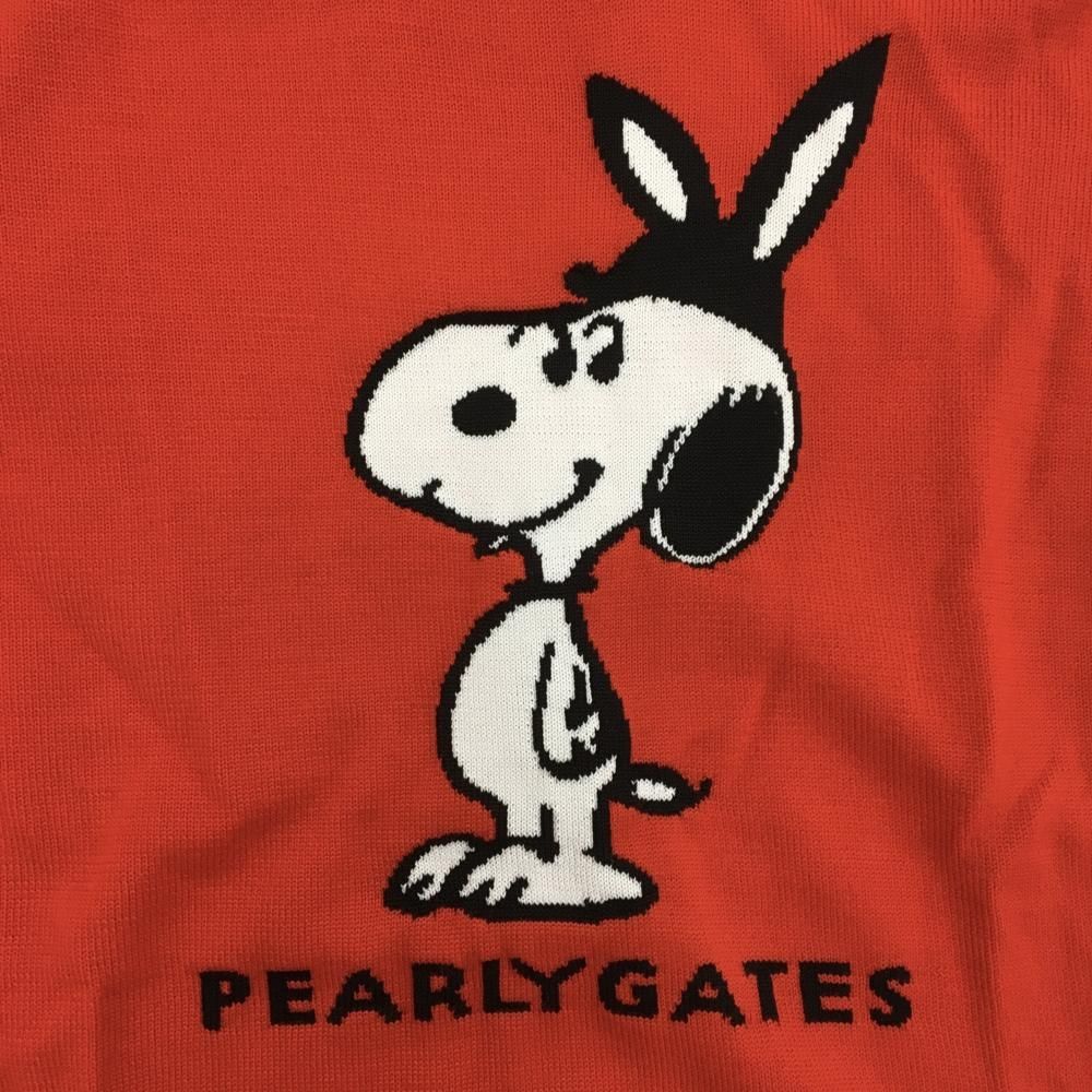超美品】パーリーゲイツ×PEANUTS セーター レッド スヌーピー ニット