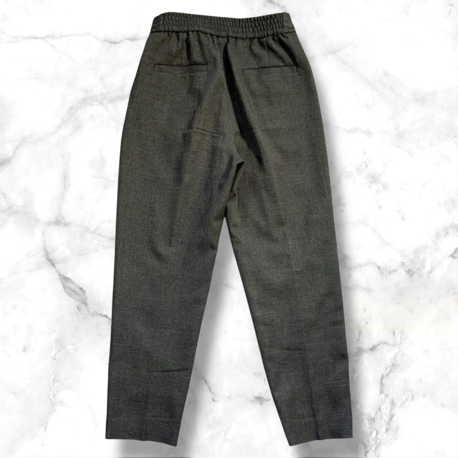 グリーンレーベルリラクシング ノーカラージャケット パンツ セットアップ 38 グリーンレーベルリラクシング 38 ノーカラージャケット ツータック