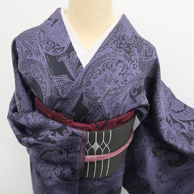 正絹 仕付け糸付