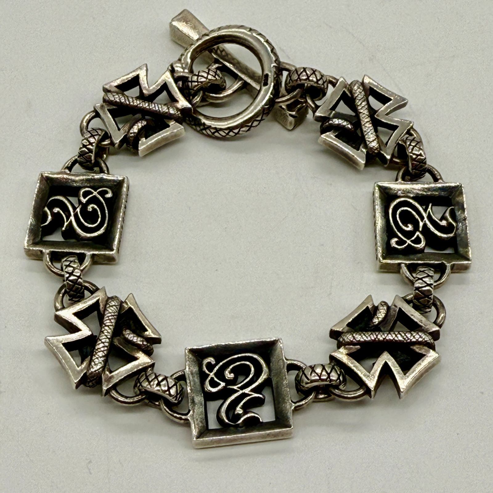 DEALDESIGN スネイキッドロウズブレス ブレスレット シルバー バイカー