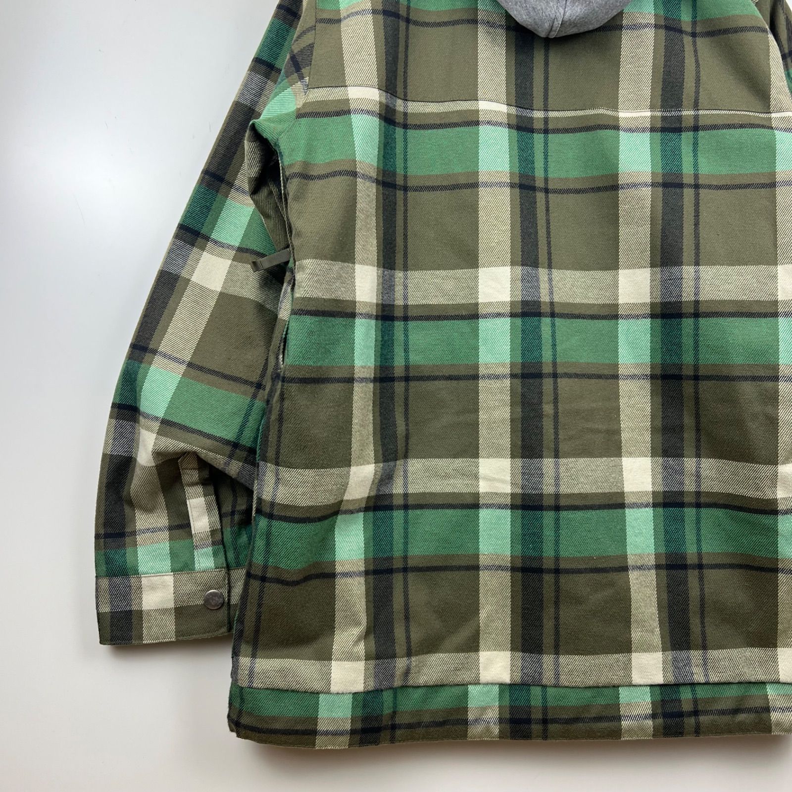 BURTON SNOWBOARDS sweat hoodie plaid jacket S バートン