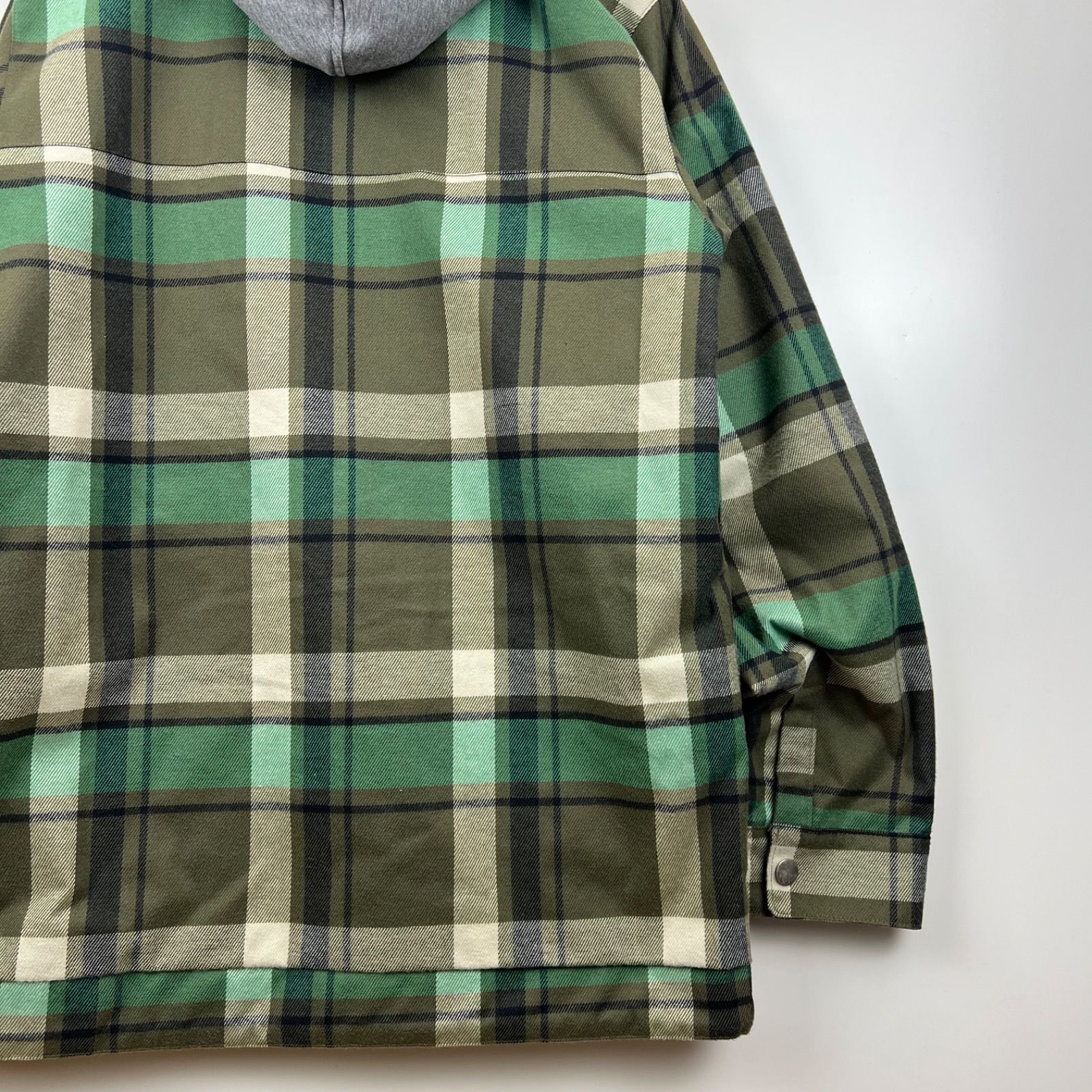BURTON SNOWBOARDS sweat hoodie plaid jacket S バートン