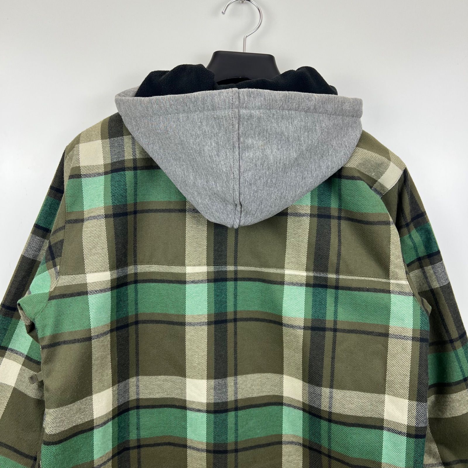 BURTON SNOWBOARDS sweat hoodie plaid jacket S バートン