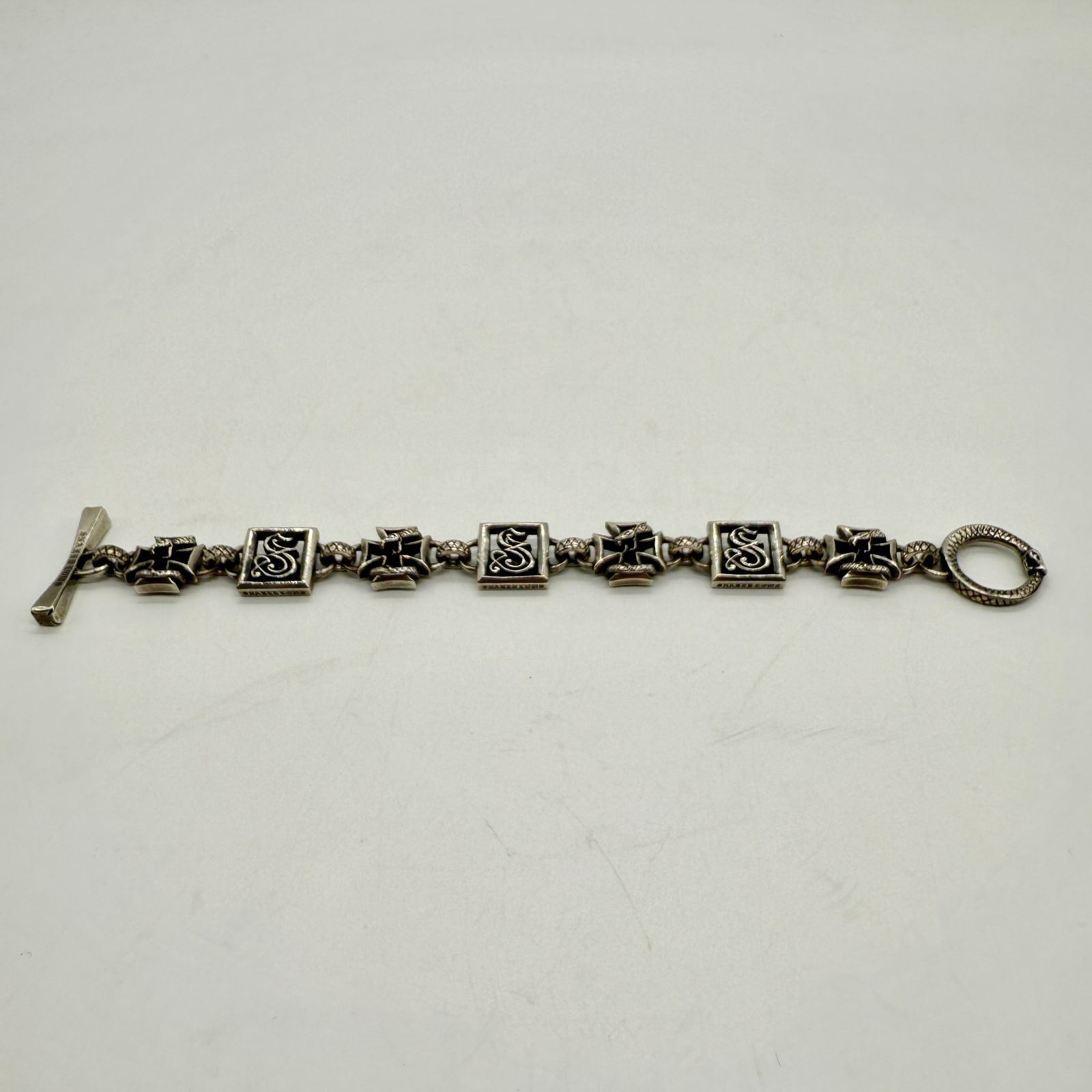 DEALDESIGN スネイキッドロウズブレス ブレスレット シルバー バイカー