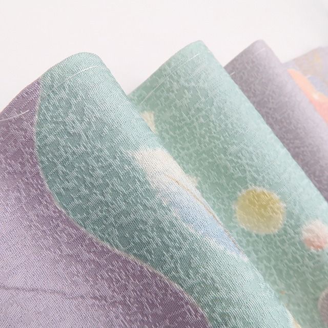 ❁tomihisa❁ 金駒刺繍 着物 正絹 花吉祥に我が身を照らしただひたすらに熱くなれ 仕付け糸付 トールサイズ 訪問着 6716