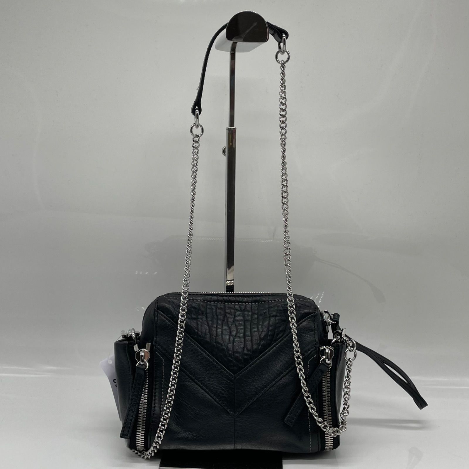 BN6668□DIESEL ディーゼル ジップ ショルダーバッグ y2k チェーン