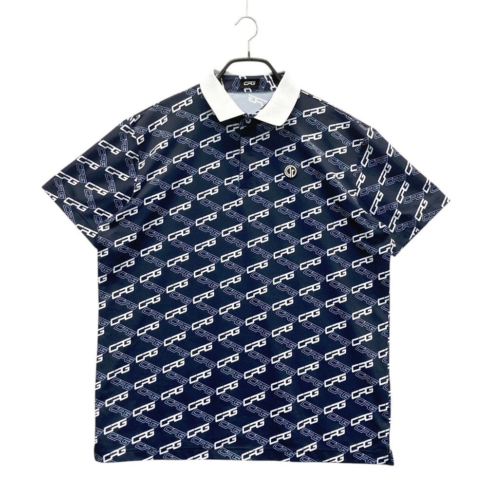 CPG GOLF ジーピージー ロゴ総柄半袖ポロシャツ サイズ2 サイズ：4 CPG GOLF シーピージーゴルフ 半袖ポロシャツ ロゴ総柄