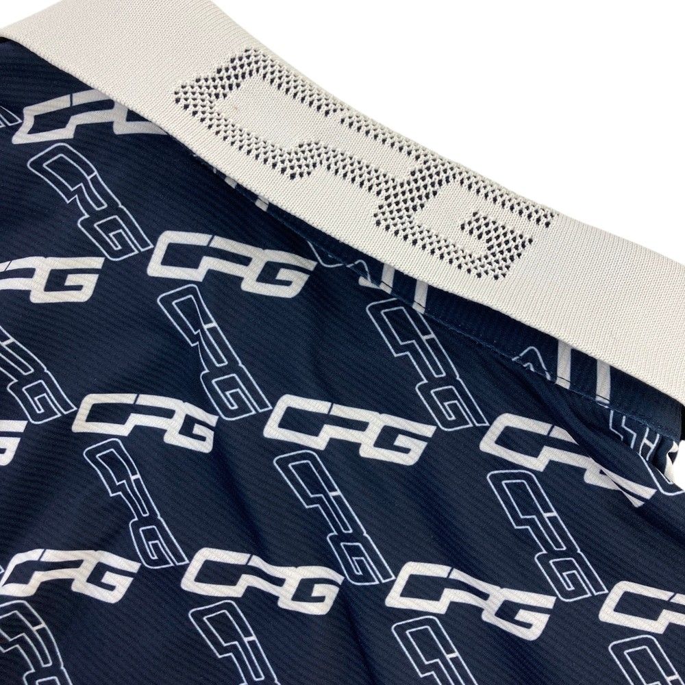 サイズ：4 CPG GOLF シーピージーゴルフ 半袖ポロシャツ ロゴ総柄