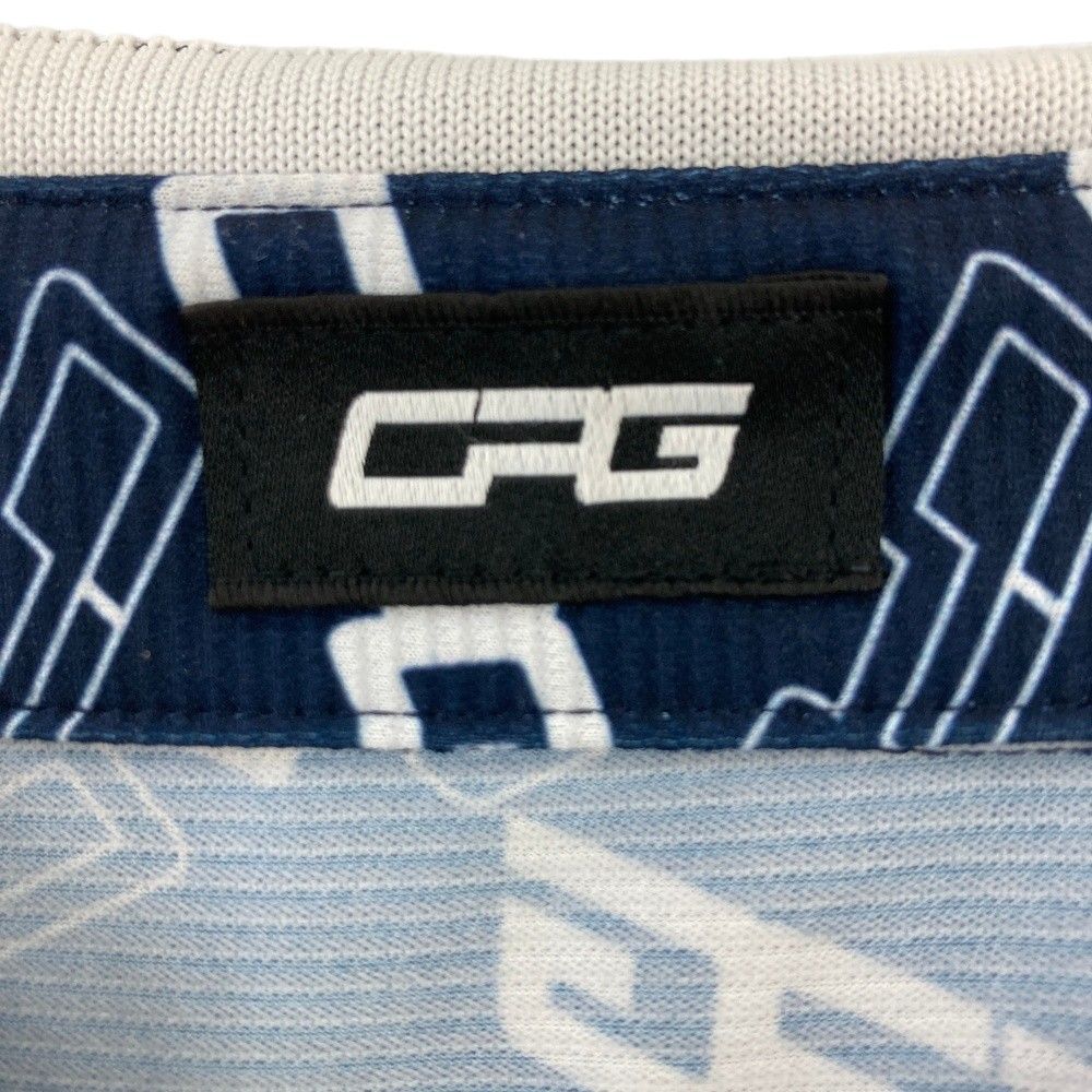 サイズ：4 CPG GOLF シーピージーゴルフ 半袖ポロシャツ ロゴ総柄
