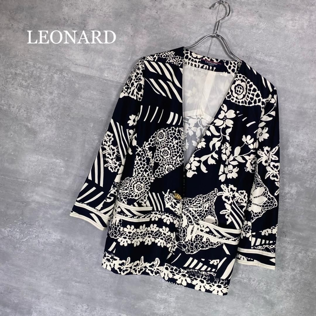 T339◯ レオナール LEONARD ジャケット LEONARD』レオナール (9AR) ノーカラージャケット - メルカリ