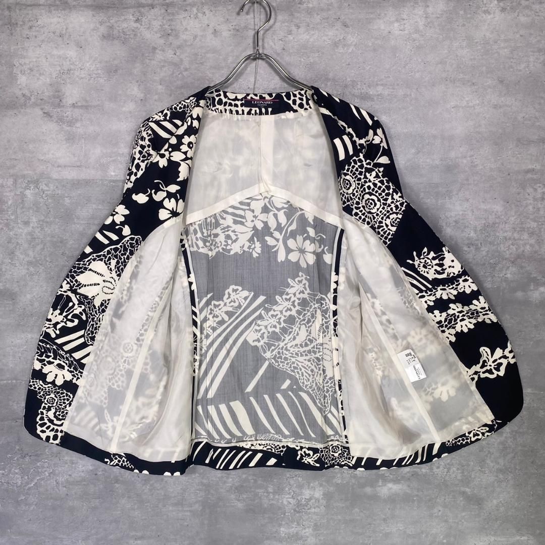 ☆超美品☆LEONARD レオナール ジャケット ベージュ 9AR LEONARD』レオナール (9AR) ノーカラージャケット - メルカリ