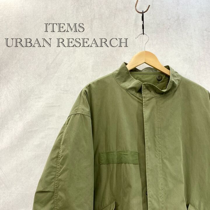 ITEMS URBANRESEARCH 中綿ライナー付き フードレス モッズコート IT37-17A012 アウター L カーキ キッズ ファッション