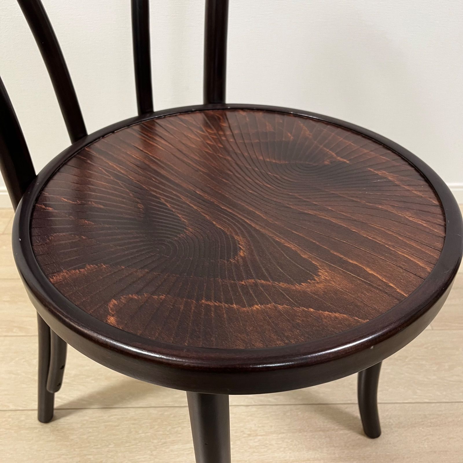 た59【秋田木工 No.202系 無垢曲木チェア】ベントウッドチェア ブナ材