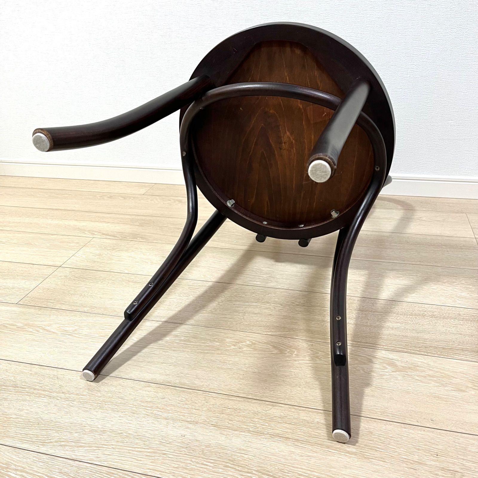 た59【秋田木工 No.202系 無垢曲木チェア】ベントウッドチェア ブナ材