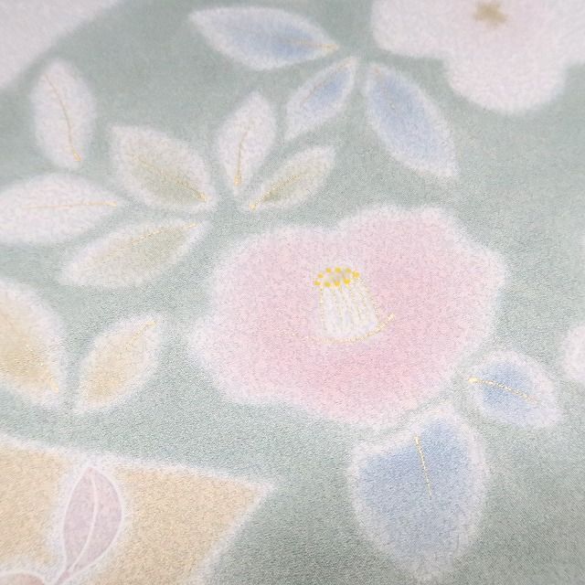 平和屋着物○訪問着 花弁 暈し染め 正絹 逸品 AABC4179ck 平和屋着物
