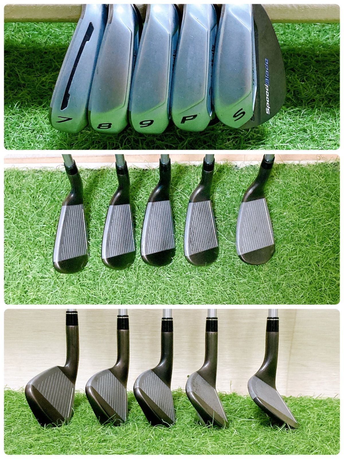 レディース右利き初心者用　テーラーメイド　ゴルフクラブセット　W-2221 4.テーラーメイド レディース ゴルフクラブ アイアンセット 右